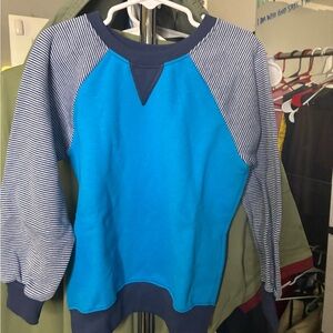 Fruit of the Loom Blue and Navy Crewneck Sweater